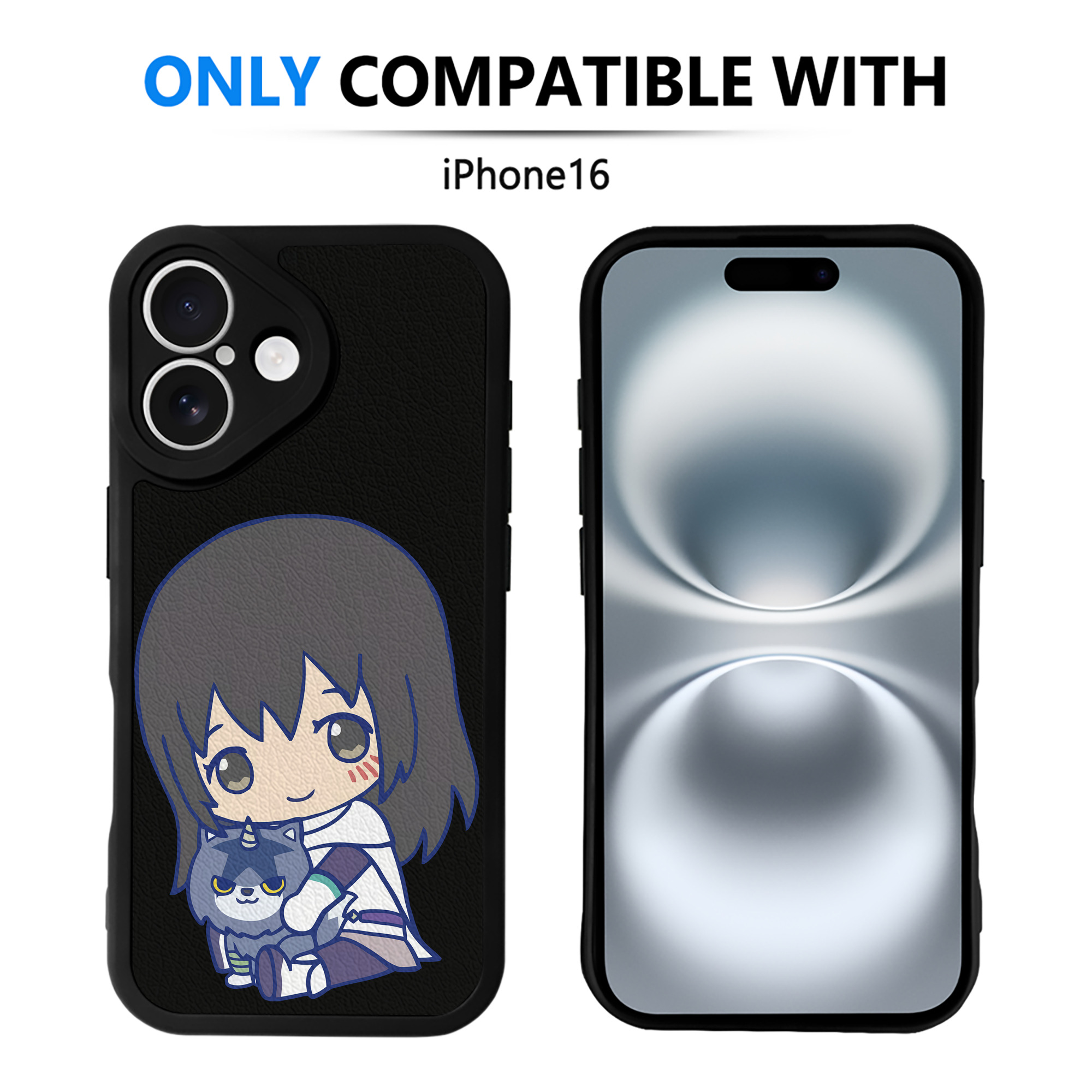 （画像用） 転スラ Regarding Reincarnated to Slime 【iPhone 16シリーズ対応】シリコンスマホケース（レザー調） 材質：シリコン